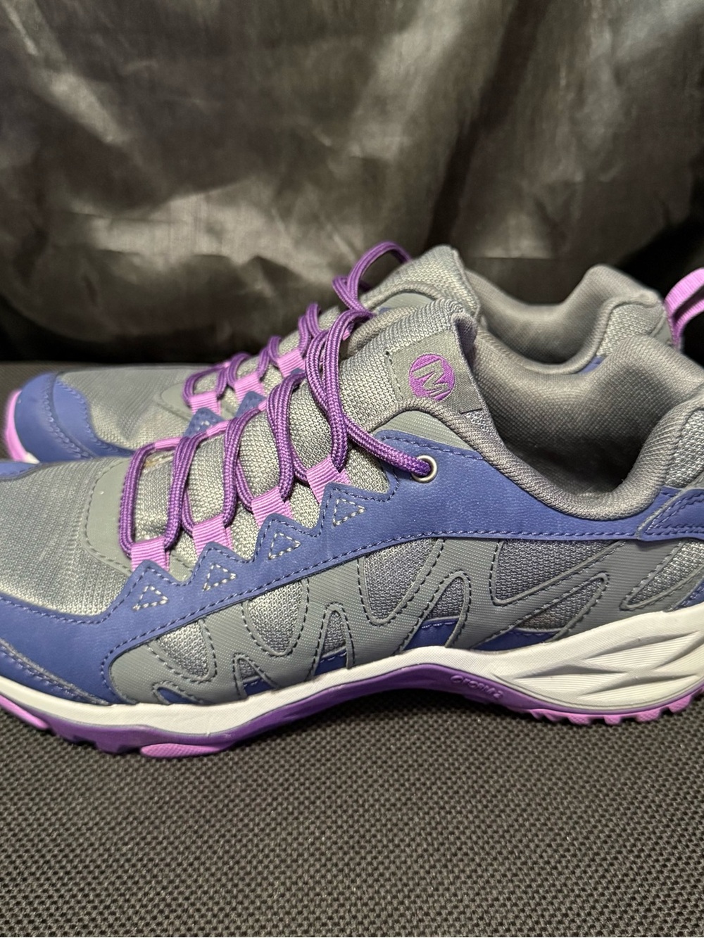 Merrell Lulea Hiking Outdoor Shoes Purple Gray Women Size 8.5 - Excellent - Picture 2 of 7